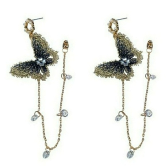 🎀 Beautiful Butterfly Tassel Earings - Picture 2 of 6